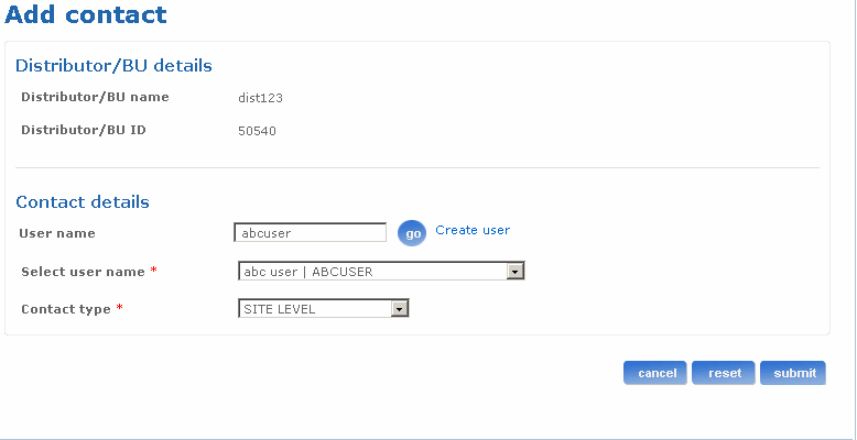 Add contact