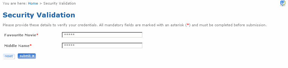 Security validations